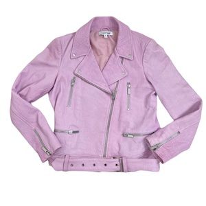 Elizabeth and James Corlyn Leather Moto Jacket. Size Medium